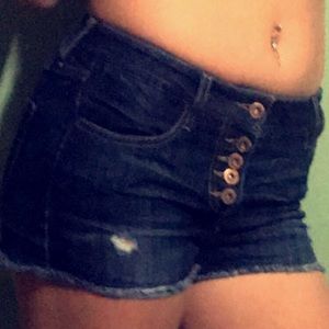 Ripped Jean shorts